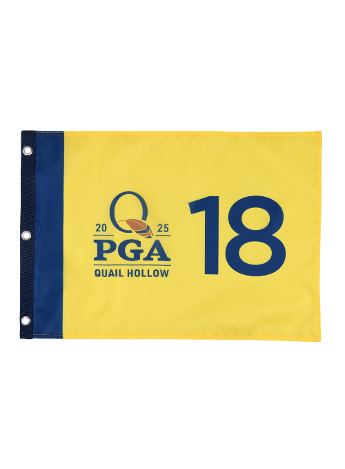 2025 PGA Championship Yellow Screen Print Pin Flag