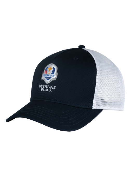 2025 Ryder Cup Navy & White Mesh Back Cap