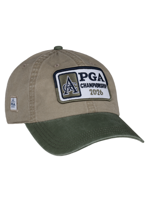 2026 PGA Championship Khaki and Olive Cotton Cap – Ahead USA Shop