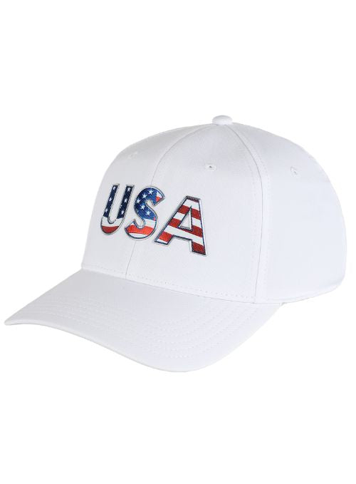 Americana White AeroSphere Tech Fabric Cap