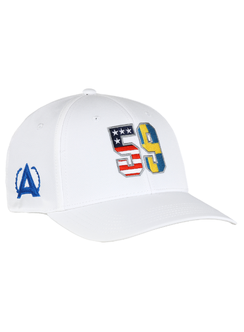 Annika "59" Sweden/USA White Aerosphere Tech Fabric Cap