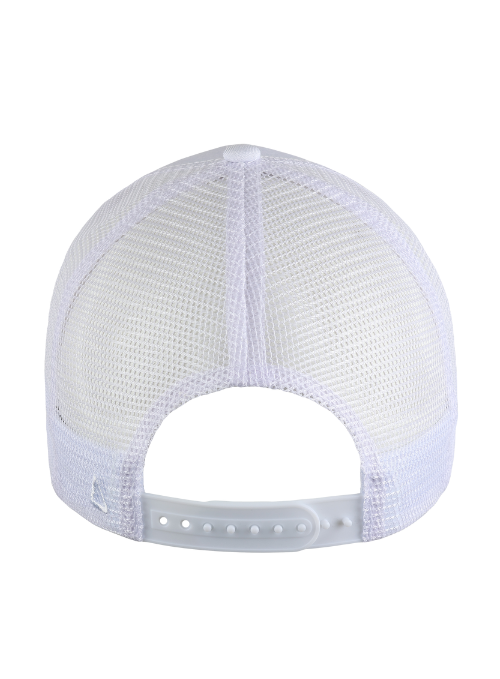 Arnold Palmer White Cotton Linen Mesh Back Cap