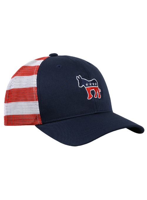 Donkey Cotton Twill USA Flag Printed Mesh Back Cap