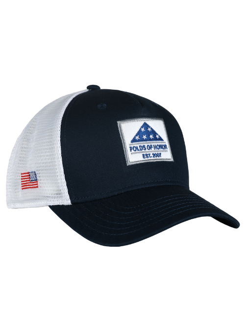 Folds of Honor Navy & White Mesh Back Cap