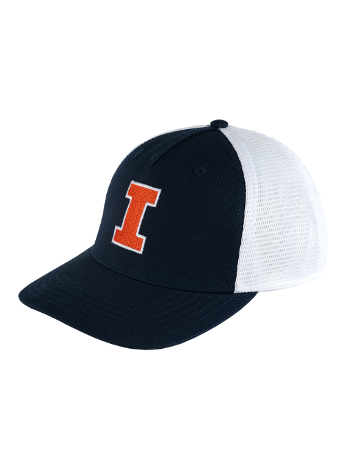 Illinois Fighting Illini Navy & White Mesh Back Cap
