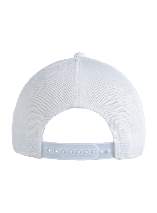 Indiana Hoosiers White Mesh Back Cap with Dimensional Rubber Patch