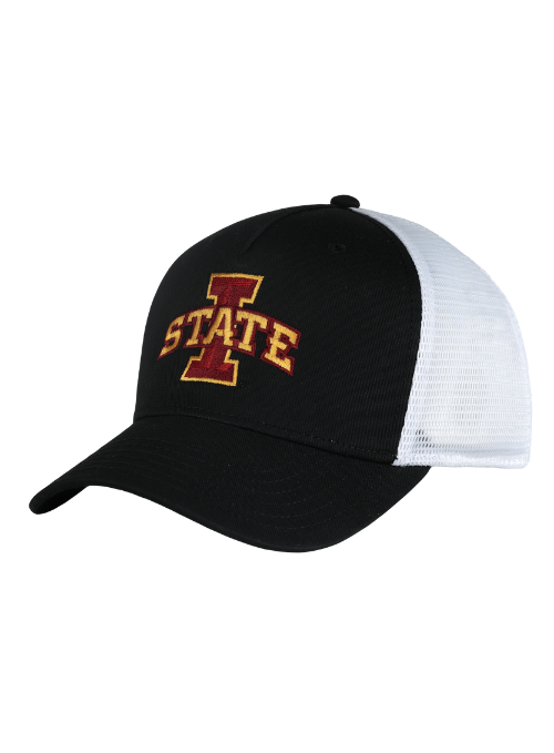 Iowa State Cyclones Black & White Mesh Back Cap