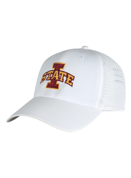 Iowa State Cyclones White Heather Laser Panel Cap