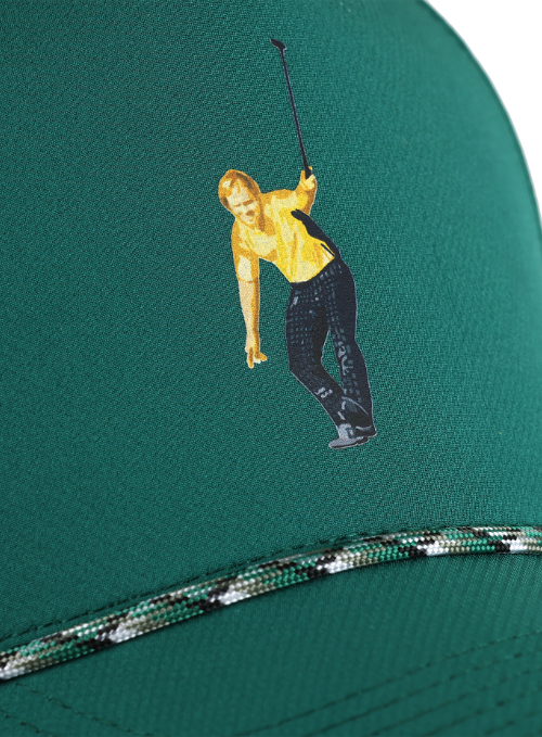 Jack Nicklaus Green Crouching Jack Aerosphere Tech Fabric Rope Hat