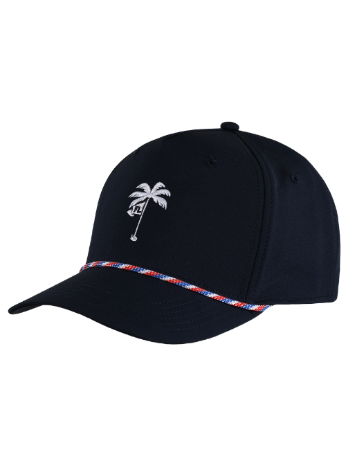 Jupiter Links Golf Club Navy AeroSphere Tech Fabric Rope Cap