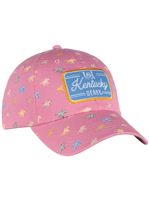 Kentucky Derby Relaxed Fit Cotton Allover Print Cap