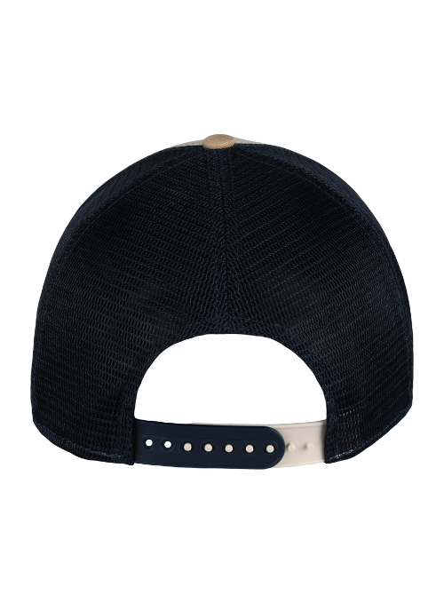 Kentucky Derby Khaki Stripes Mesh Snapback Cap