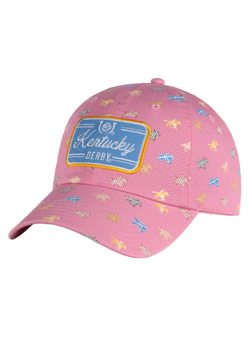 Kentucky Derby Relaxed Fit Cotton Allover Print Cap