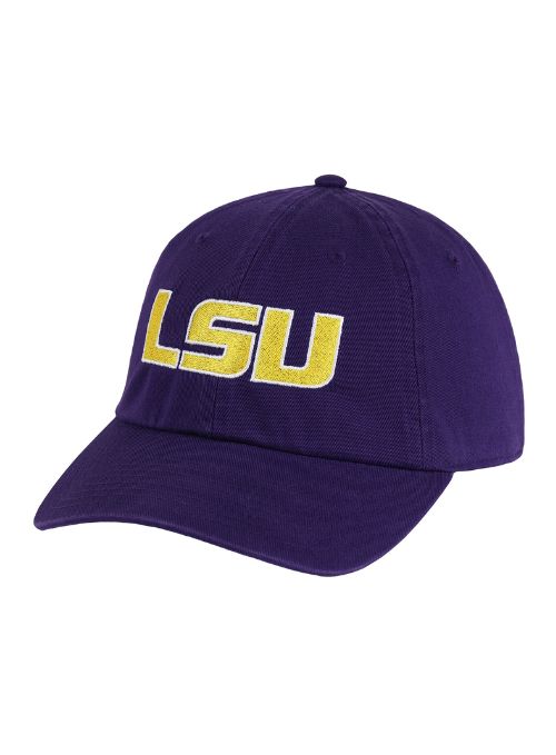 LSU Tigers Purple Washed Twill Cap
