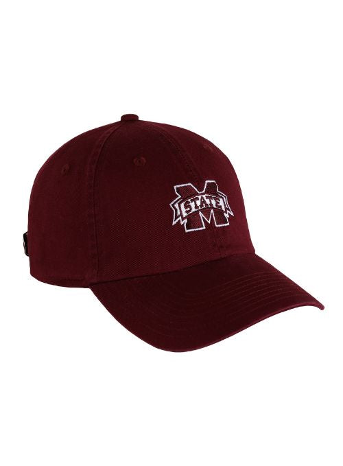 Mississippi State Bulldogs Maroon Washed Twill Cap