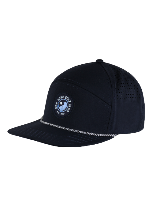 New York Golf Club Navy Recycled Poly Cap with Rope Detail