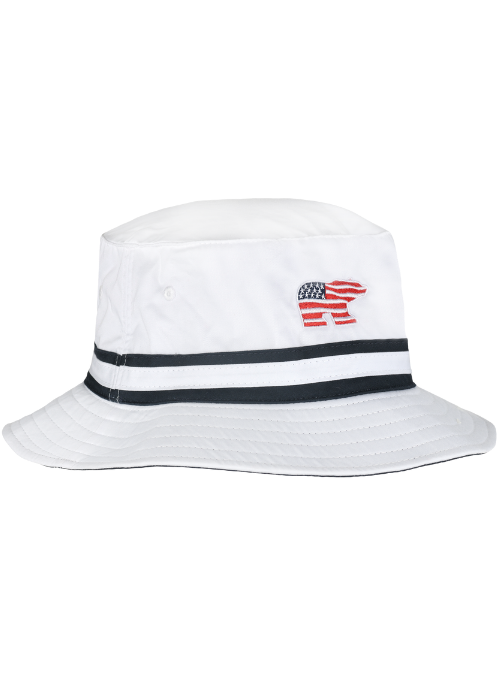 Nicklaus White Cotton USA Bucket