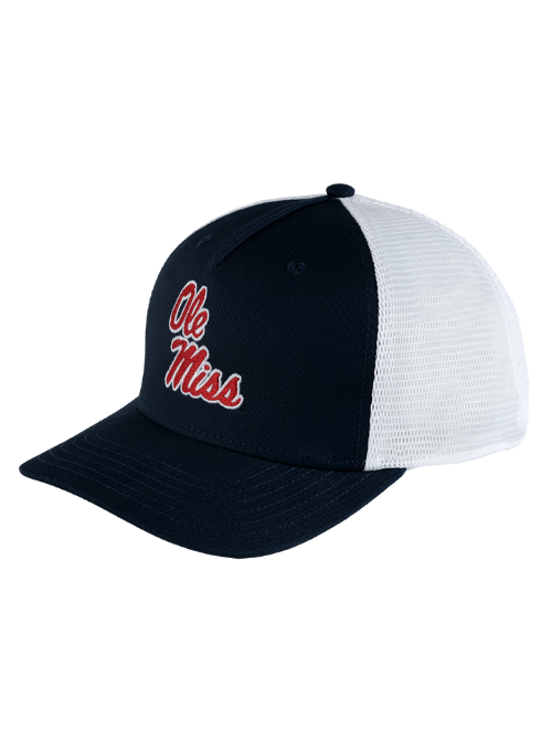 Ole Miss Rebels Navy & White Mesh Back Cap