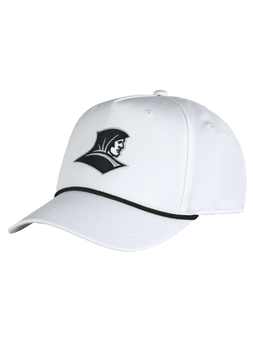 Providence Friars White with Black Rope Cap