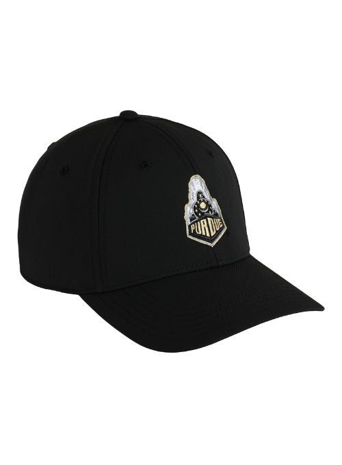 Purdue Boilermaker Special Black Ultimate Fit Aerosphere Tech Fabric Cap