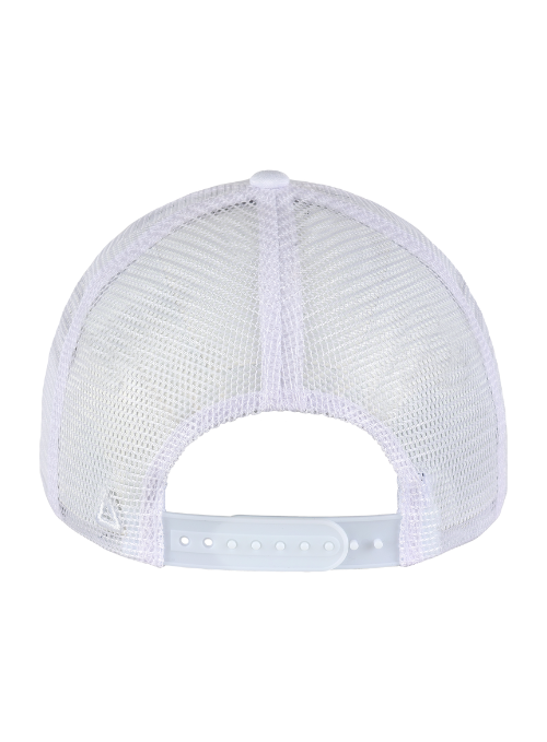 Shamrock White Heathered Sport Mesh Back Hat