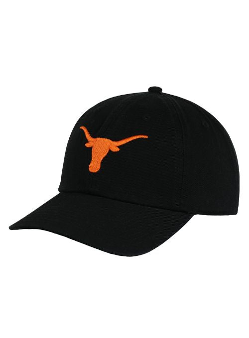 Texas Longhorns Black Washed Twill Cap