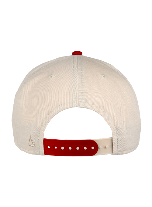 Texas Tech Red Raiders Cream & Red Cotton Twill Cap with Dimensional Rubber Patch