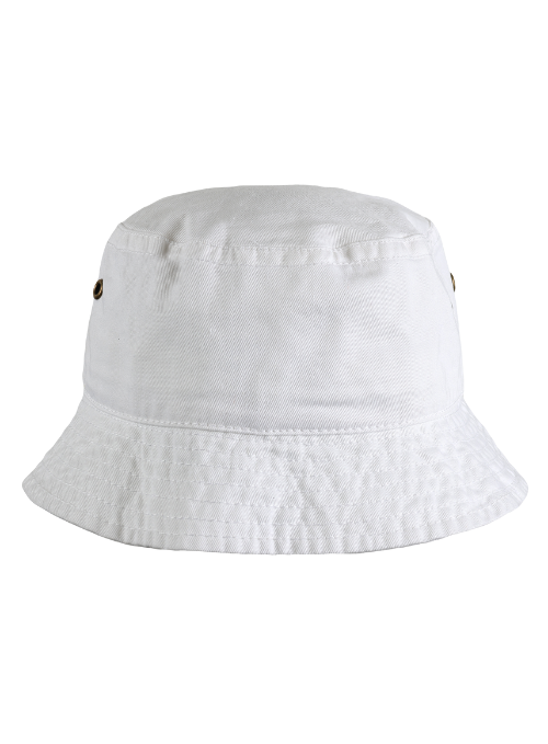 The Bay Golf Club White Classic Fit Washed Twill Bucket Hat
