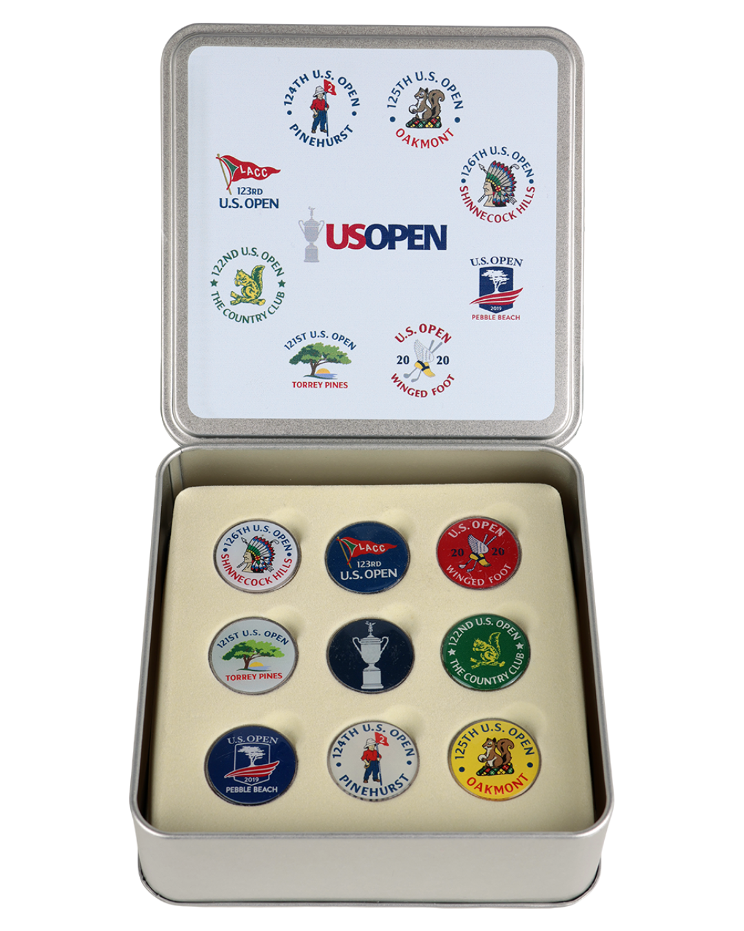 US Open Collectible Ball Marker Set