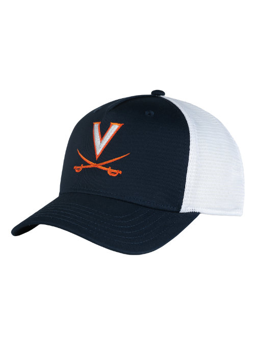 Virginia Cavaliers Navy & White Mesh Back Cap