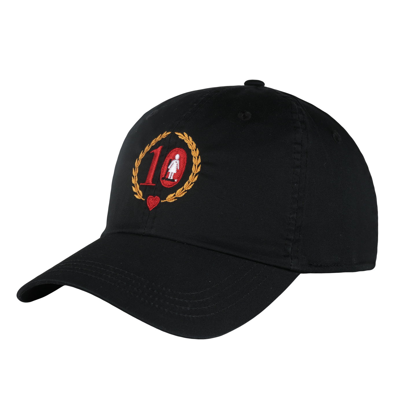 Women's Golf Day Black Lightweight Cotton Cap