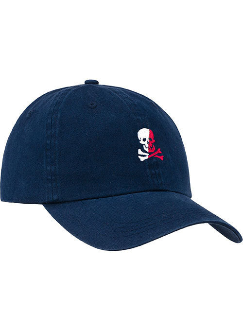 Newport Skull Relaxed Adjustable Ahead Cap in U.S. Navy - Front Left View