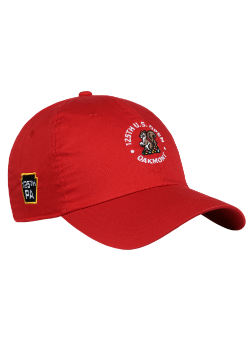 125TH U.S. Open University Red Lightweight Cotton Cap