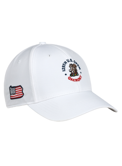 125TH U.S. Open White AeroSphere Tech Fabric Cap