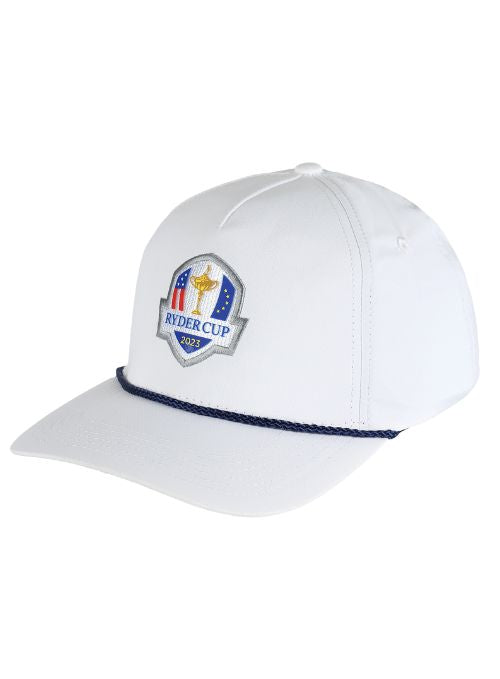 2023 Ryder Cup White Sphere Fabric 5-Panel Rope Cap