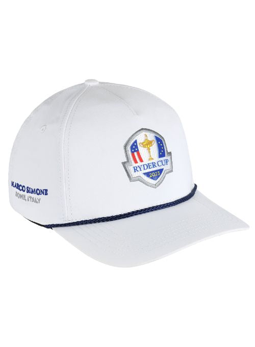 2023 Ryder Cup White Sphere Fabric 5-Panel Rope Cap