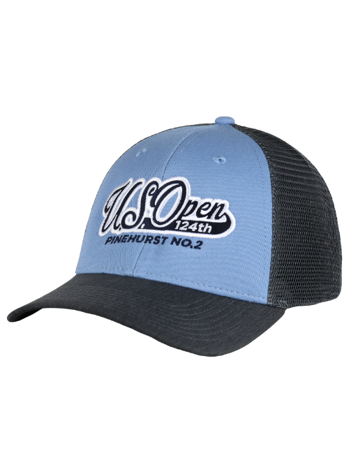 2024 U.S. Open Gray and Blue Cotton Mesh Back Cap