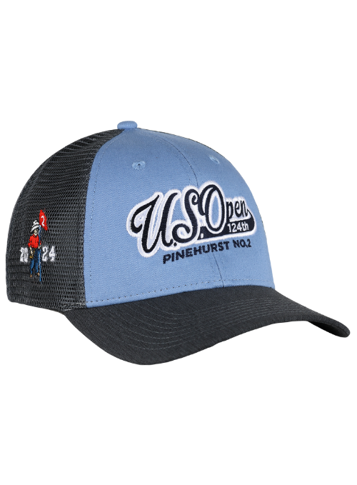 2024 U.S. Open Gray and Blue Cotton Mesh Back Cap