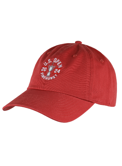 2024 U.S. Open Red Relaxed Fit Cotton Cap