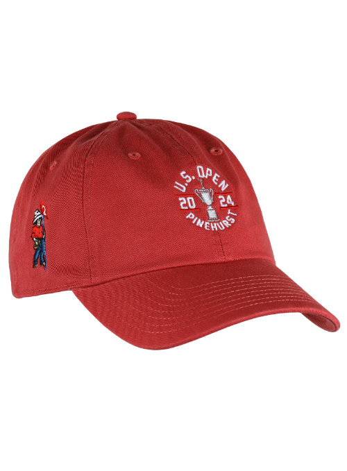 2024 U.S. Open Red Relaxed Fit Cotton Cap