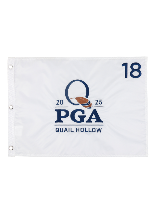 2025 PGA Championship White Embroidered Pin Flag