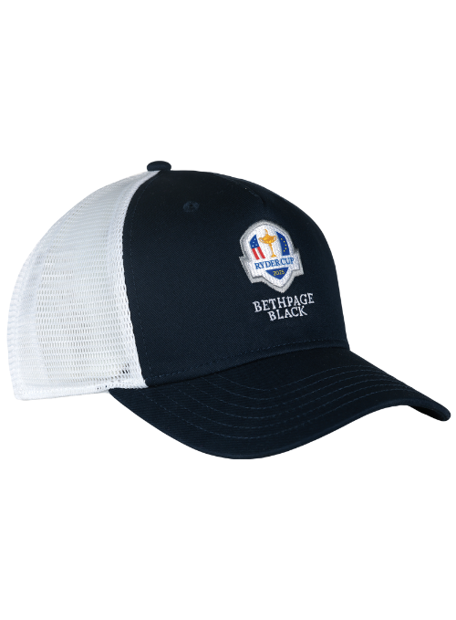 2025 Ryder Cup Navy & White Mesh Back Cap