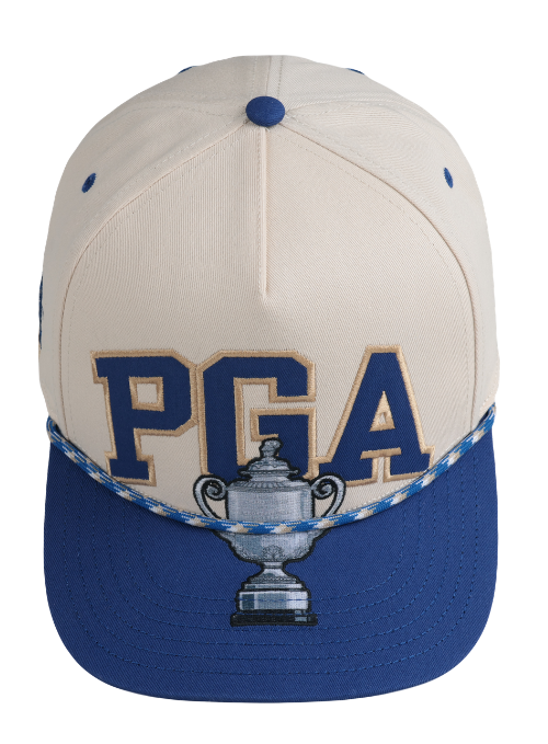 2026 PGA Championship Limited Edition Cream and Tour Blue Rope Cap