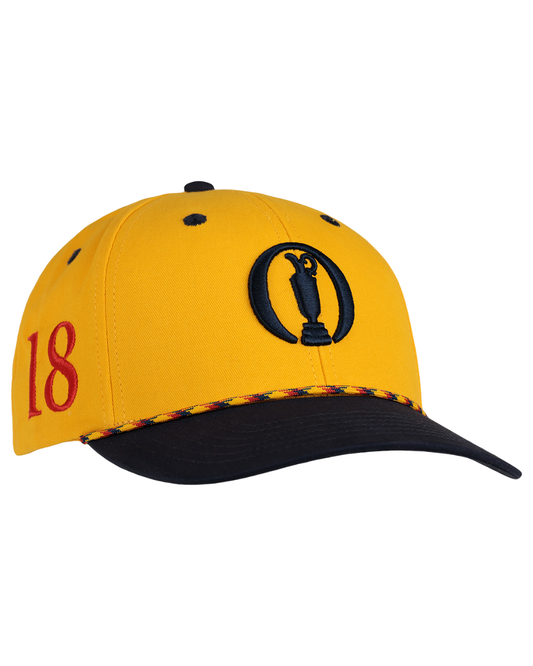 2026 The Open Royal Birkdale Yellow and Blue Cotton Twill Rope Cap