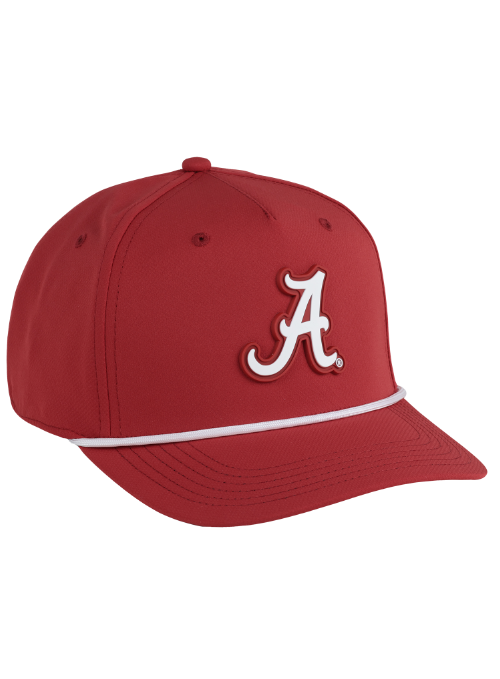 Alabama Crimson Tide Red AeroSphere Tech Rope Cap with Dimensional Rubber Patch