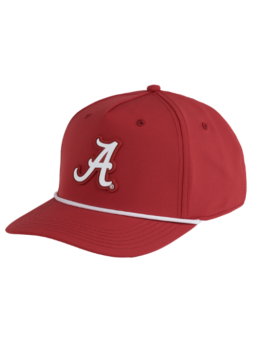 Alabama Crimson Tide Red AeroSphere Tech Rope Cap with Dimensional Rubber Patch