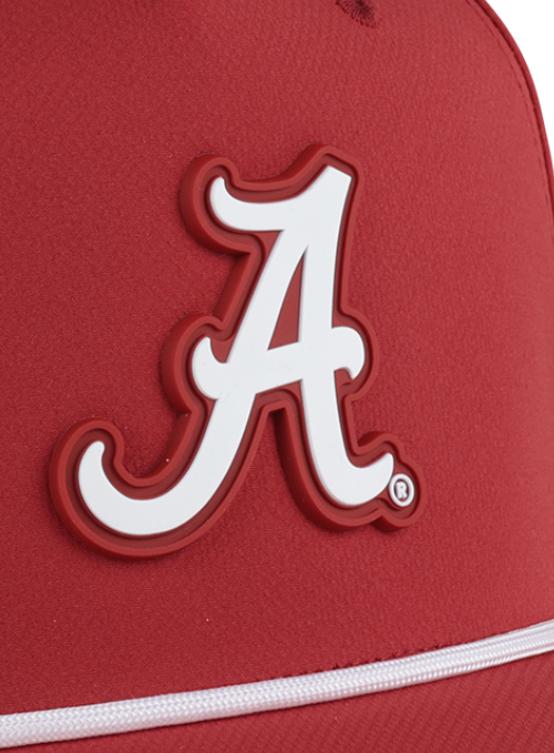 Alabama Crimson Tide Red AeroSphere Tech Rope Cap with Dimensional Rubber Patch