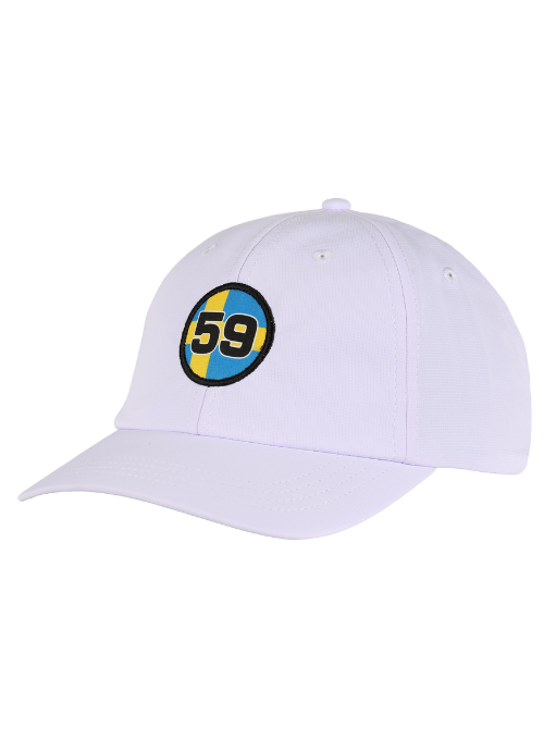 Annika "59" Sweden Flag White Lightweight Performance Hat