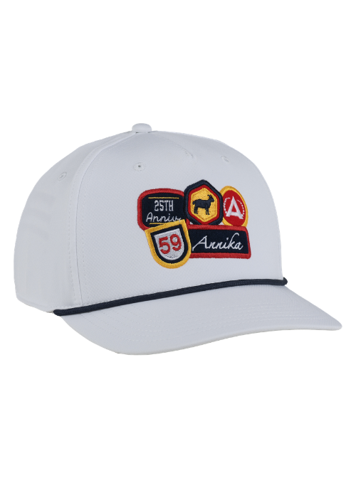 Annika 59 White AeroSphere Rope Cap