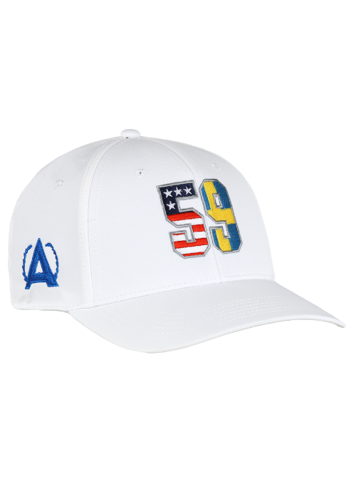 Annika "59" Sweden/USA White Aerosphere Tech Fabric Hat